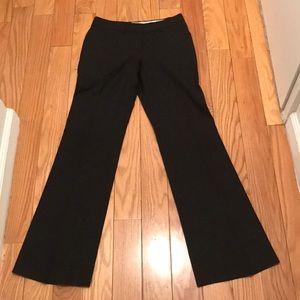Theory black wool trousers